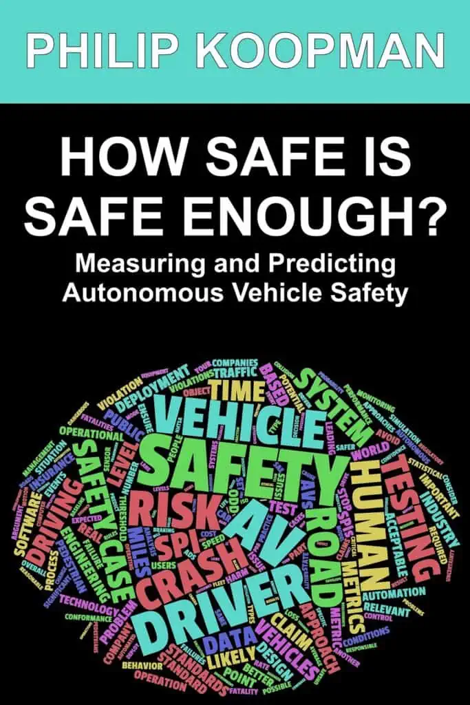 The book cover of "How Safe Is Safe Enough?" by Phil Koopman