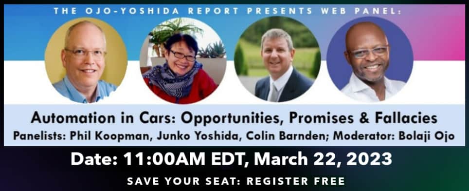 Web Panel: Automation In Cars: Opportunities, Promises & Fallacies
