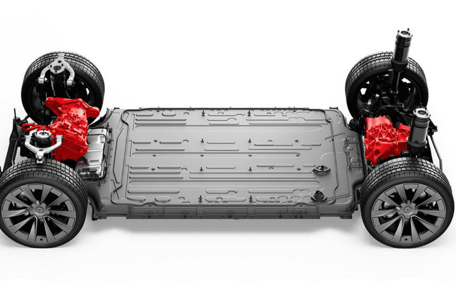 Tesla's Model X dual motor all-wheel drive platform