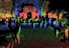 Chinese lidar company Hesai's point cloud image
